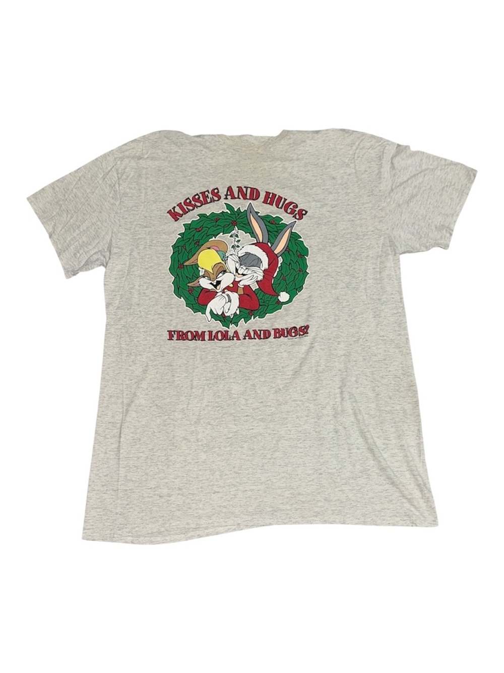 Vintage 1997 Looney Tunes Bugs Bunny And Lola Christmas Shirt Sz 3XL